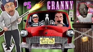 GRANNY's CAR HIDING + TRAPPING HER!! Hello Neighbor Helps Duddy & FORTNITE Invades Game! (FGTEEV #5)