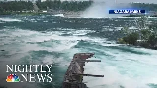 Boat Stuck At Niagara Falls For More Than 100 Years Comes Loose | NBC Nightly News