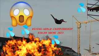 Krampen WM Kieler Woche 2023 - Freestyle Diving world Championship Kiel Bootshafen Ocean Funpark 4k