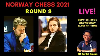 MAGNUS CARLSEN VS RICHARD RAPPORT! NORWAY CHESS 2021 Round 8