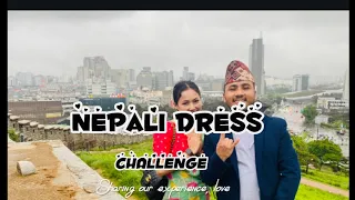 Wearing nepali dress 🇳🇵//south korea 🇰🇷@KoreaNepalVlog //hilarious reaction 😳
