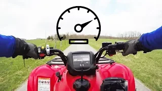 HONDA RANCHER TOP SPEED RUN