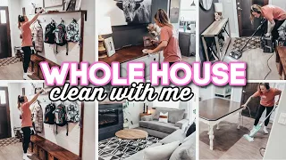 WHOLE HOUSE CLEAN WITH ME // Sunday Reset