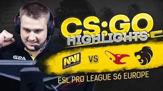 CSGO Highlights: NAVI vs Mousesports, North @ ESL Pro League S6 EU