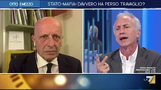 Sentenza Trattativa, Il formidabile scontro tra Alessandro Sallusti e Marco Travaglio.