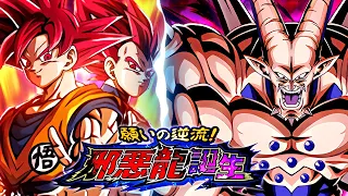 LR GOD GOKU & GOD VEGETA VS. OMEGA SHENRON! BIRTH OF THE SHADOW DRAGONS! (DBZ: Dokkan Battle)