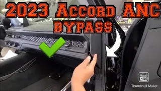 2022 Honda Accord ANC bypass in minutes easy way stop rumbling sound subwoofer anti noise canceling