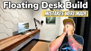 Floating Desk Build || Building a Recording Studio