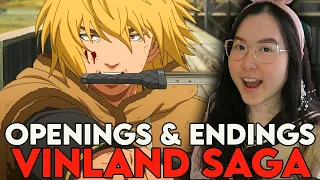 First Time Reacting to VINLAND SAGA Opening & Ending (1-4)  | New Anime Fan! Anime OP ED Reaction