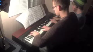 A Kyle Landry Christmas - Carol of the Bells - Piano Duet FT. Frank Tedesco