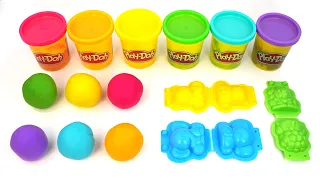 Learn Colors with Play Doh and Animal Molds | Preschool Toddler Learning Video