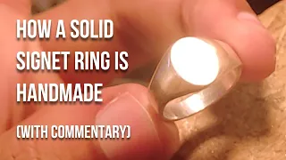 How a Solid Sterling Silver Signet ring is made | Handmade Signet ring making | Azeez Jewellery