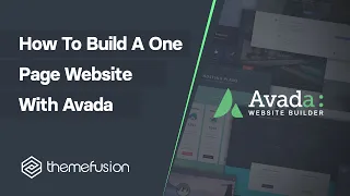 How To Set Up A One Page Website With Avada