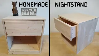 DIY How to Make a Nightstand