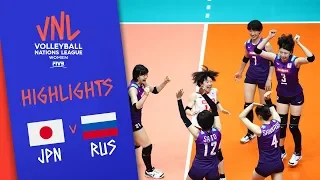 JAPAN vs. RUSSIA -  Highlights Women | Week 2 | Volleyball Nations League 2019