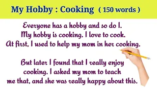 My Favourite Hobby | My Hobby Essay | My Hobby Cooking | My Favourite Hobby Cooking Essay in English