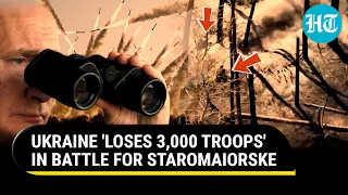 Russia Wipes Out '3,000 Ukrainian Troops' In Zaporizhzhia's Staromaiorske | Details