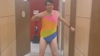 Alex Stein tries Target’s ‘tuck friendly’ Pride clothing