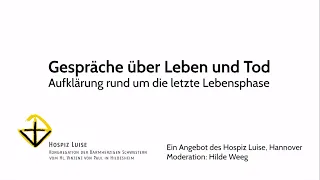 Gespräche über Leben und Tod - 30 Jahre Hospiz Luise: Kurt Bliefernicht