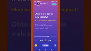 OTITO DIRI CHINEKE (NEW IGBO GLORIA) by FadaBarto - LYRICS and TRANSLATION