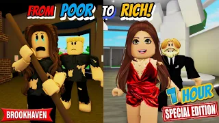 FROM POOR TO RICH...!!! || ROBLOX BROOKHAVEN 🏡RP || ONE HOUR SPECIAL  CoxoSparkle2