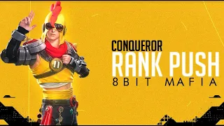 Let's Push to Conqueror 500 || PUBG Mobile Live || 8bitMafia Live || s12 Rank Top 22