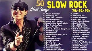 Bon Jovi, Scorpions, Aerosmith, Nazareth, White Lion || Best Slow Rock Songs 70's 80's 90's