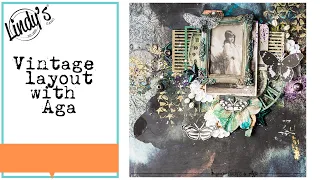 Vintage mixed media layout