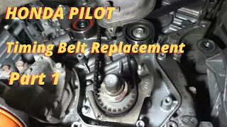 Honda Pilot, Odyssey, Ridgeline 3.5L Timing Belt and Water Pump Replacement (complete Guide) Part 1