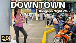 Walking at Night in Downtown Olongapo Zambales Philippines [4K]