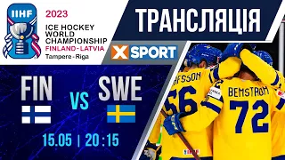 🧊 Хокей. Чемпіонат Світу. Фінляндія – Швеція. Пряма трансляція  / 15.05.23 /  @xsportua