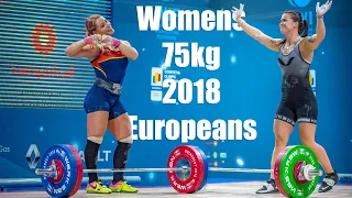 Womens 75kg 2018 European Weightlifting Championship