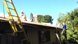 Giving a new roof to a veteran's family - Habitat for Humanity