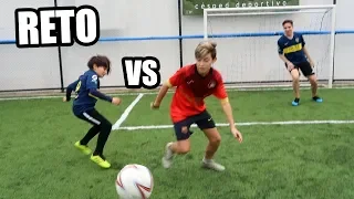 O11CE vs BOCA JUNIORS | PARTIDO entre HERMANOS con ARCOS MINI!! Reto de Fútbol