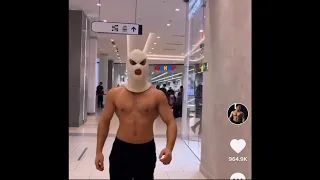 Hilarious Russian Bodybuilder In Public X2: The White Masked Maverick (TikTok: grigory_kulak)