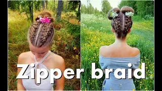 Zipper braid | Braids | How to Hair DIY