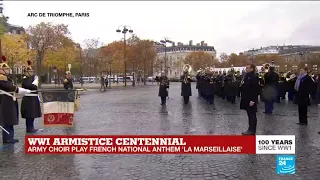 WWI armistice centennial: Ceremony starts with French anthem 'La Marseillaise'