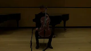 Eyal Kalev Guetzkow playing the Prelude to Bach's 3rd cello suite, Jan 22 2023