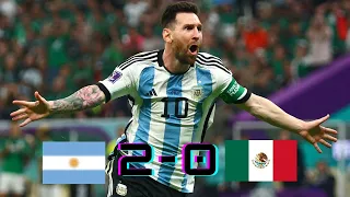 Argentina Vs Mexico Qatar World Cup Match 2022 || full match dramatical highlights.