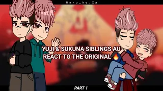 Yuji & Sukuna siblings AU react👨‍👦❤️‍🩹 | JJK reaction video | part 1/? | Naru_ko.Xp