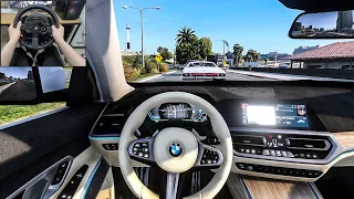 2022 BMW i4 Sedan - GTA 5 | Quant V 3.0 [Steering Wheel gameplay]