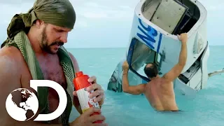 Joe y Matt intentan sobrevivir en el Triángulo de las Bermudas | Desafío x2| Discovery Latinoamerica