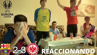 HINCHAS del BARÇA REACCIONAN al BARCELONA 2-3 EINTRACHT FRANKFURT | ALGameHD