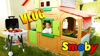 Cabane d'extérieur Maison duplex pour enfant et barbecue Smoby ! Visite (Outdoor)