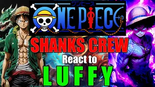 👒 Shanks crew react to Luffy(Joyboy) | Gacha Club | Onepiece