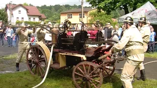 Petrovice u Karviné - Pohár hasičských veteránů │ závod historických koňských stříkaček