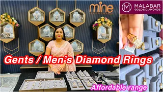 Just Rs 44000 starting Men’s Diamond Ring collections offer25% off| Gents diamond rings from Malabar