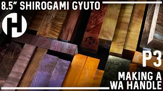 Finishing the Shirogami Gyuto: Building a Wa Handle
