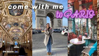 TRAVEL WITH ME TO PARIS☕️✨🇫🇷 | the louvre, eiffel tower, cute cafes