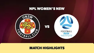 NPL Women's NSW Round 14 Highlights – UNSW FC v Football NSW Institute